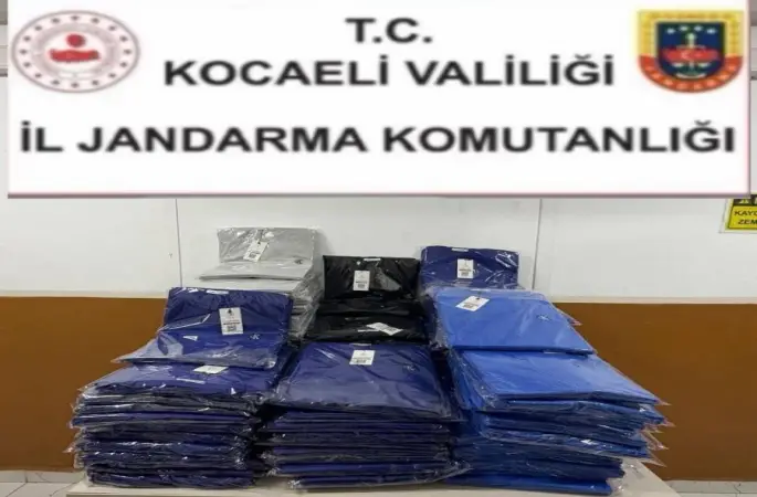 Kocaeli’de 3 milyonluk sahte giyim ürünü ele geçirildi
