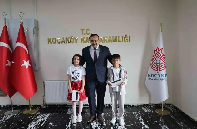 Kocaköy’de çocuklara "temsili kaymakamlık sertifikası" verildi

