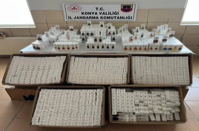 Konya’da 2 bin 500 adet kaçak parfüm ele geçirildi
