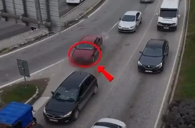 Kural ihlali yapan sürücüler havadan tespit edildi
