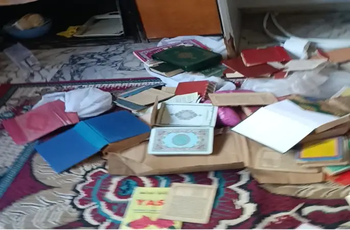 Kur’an kursunu yerle bir edip Kur’an-ı Kerim’lere zarar verdiler
