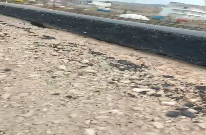 Kurtalan’da yeni yapılan yolun tehlike oluşturduğu iddiası
