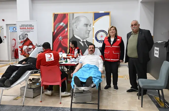 Kütahya İl Emniyet Müdürlüğünden kan bağışı kampanyasına destek
