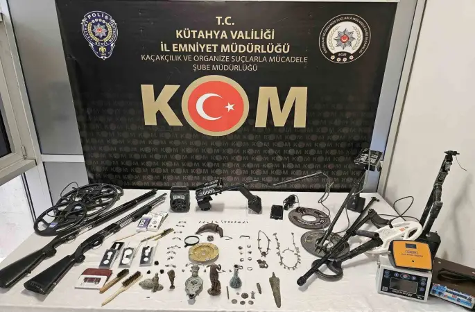 Kütahya’da tarihi eser kaçakçılığı operasyonu
