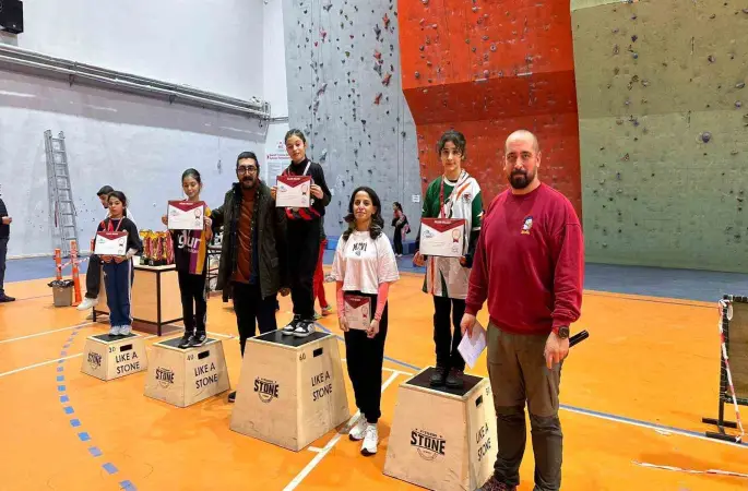 Malatya’da okul sporları tırmanış yarışmaları tamamlandı
