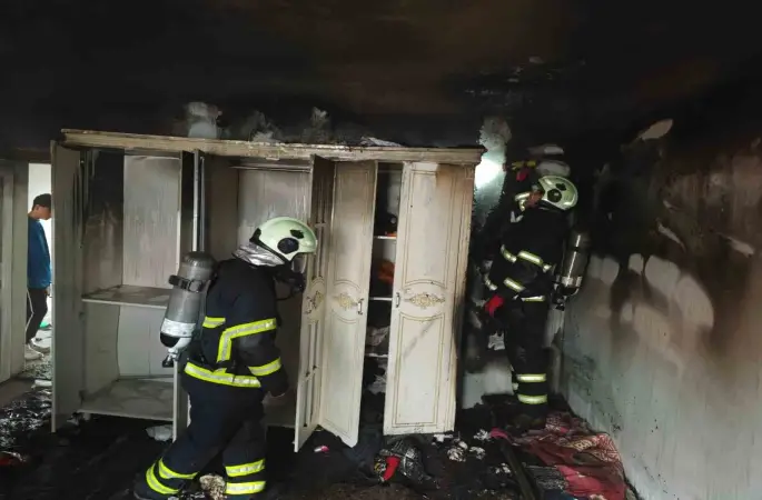 Mardin’de müstakil evde çıkan yangın söndürüldü
