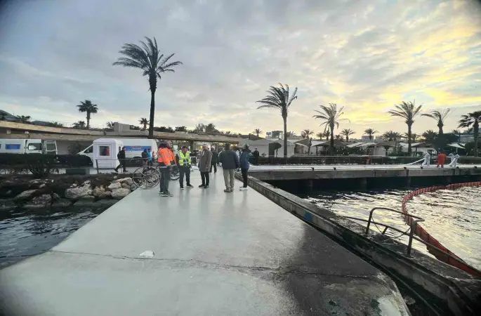 Marinada temizlik çalışmaları başladı
