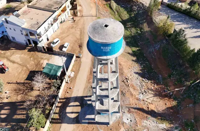 MARSU 37 yıllık ayaklı su deposunun yerine yenisini inşa etti
