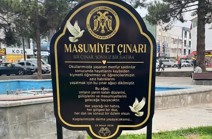 "Masumiyet Çınarları" kaybedilen canların hatırası için dikildi
