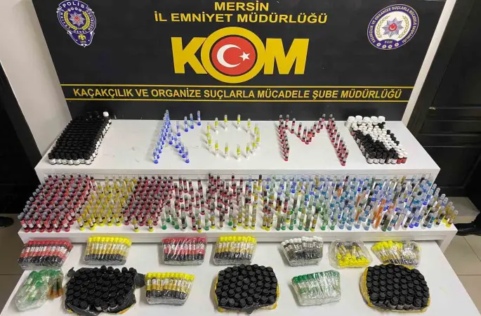 Mersin’de depoya baskın binlerce litre kaçak alkol ele geçirildi: 1 tutuklama

