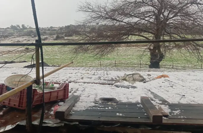 Mersin’de dolu: Ekili alanlar zarar gördü
