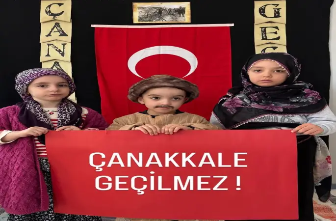 Minik yüreklerde 18 Mart ruhu canlandı
