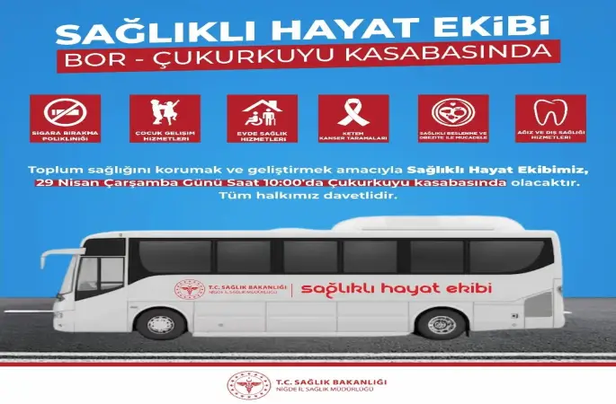 Mobil Sağlıklı Hayat Ekibi Çukurkuyu’da vatandaşlarla buluşacak
