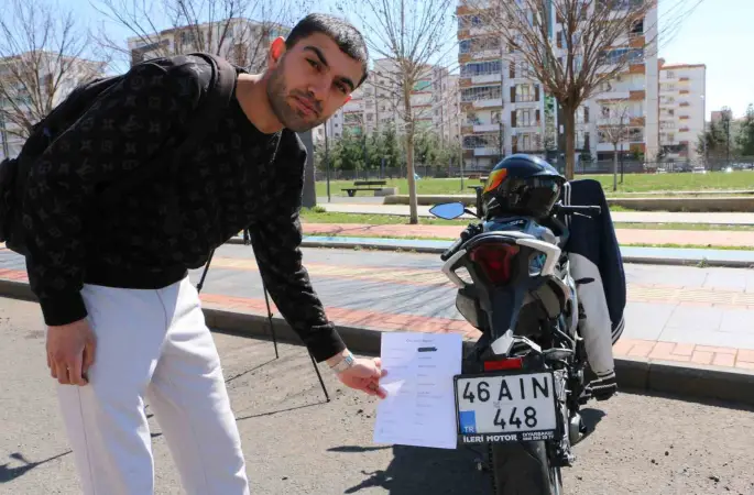 Motosiklet sürücüsüne ’emniyet kemeri takmamak’ cezası
