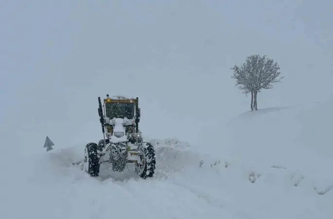 Muş’ta 55 köy yolu kapandı
