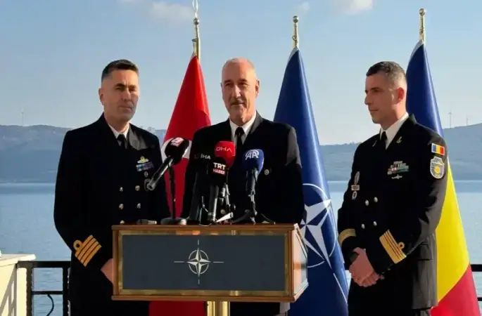 NATO Görev Grubu Komutası Türkiye’ye Geçti