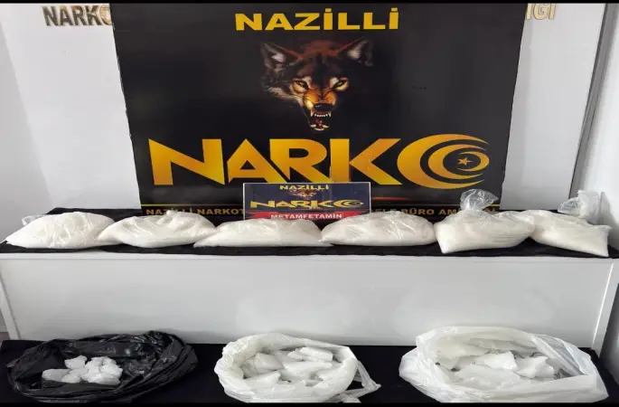 Nazilli’de 9 kilo 428 gram uyuşturucu ele geçirildi
