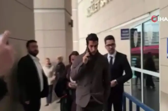 Necip Uysal, suç duyurusunda bulunmak için adliyede