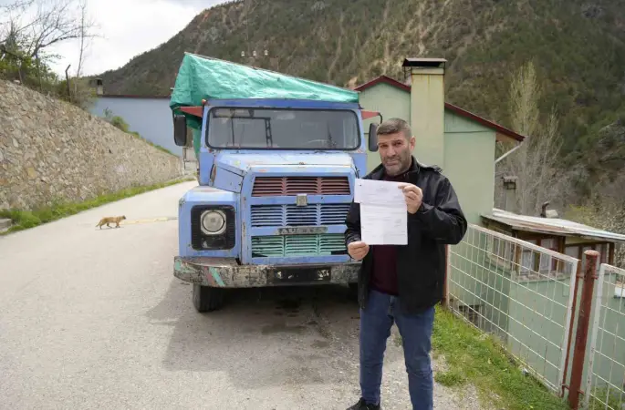 Odunluk olarak kullanılan kamyona kesilen köprü cezası Bakan Uraloğlu’nun talimatıyla iptal edildi
