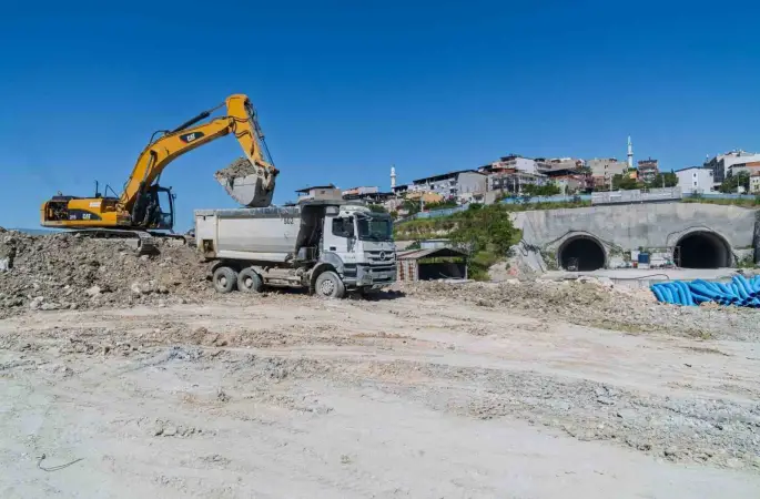 Onat Tüneli’nde çalışmalar sürüyor

