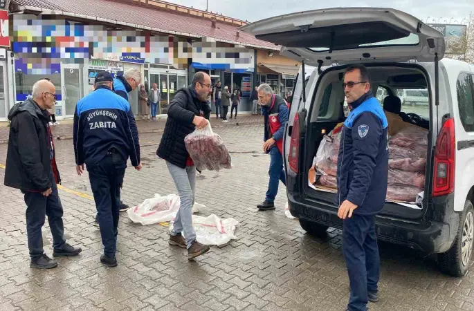 Ordu’da 200 kilo kaçak ete el konuldu
