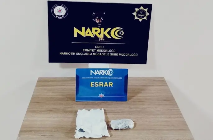 Ordu’da uyuşturucu operasyonunda 1 tutuklama
