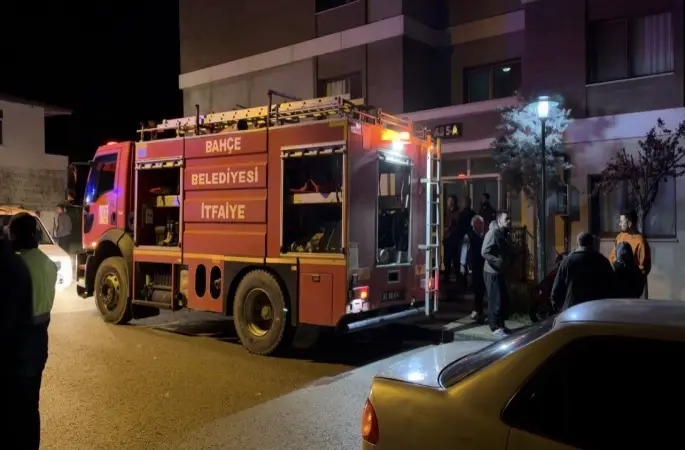 Osmaniye’de apartman dairesinde yangın
