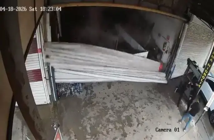 Otomatik kepengin tek darbeyle düştüğü anlar kamerada
