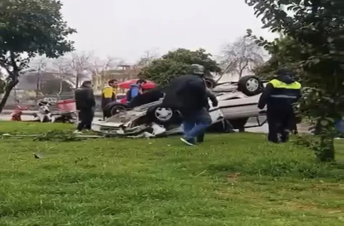 Otomobil takla attı: 1 yaralı
