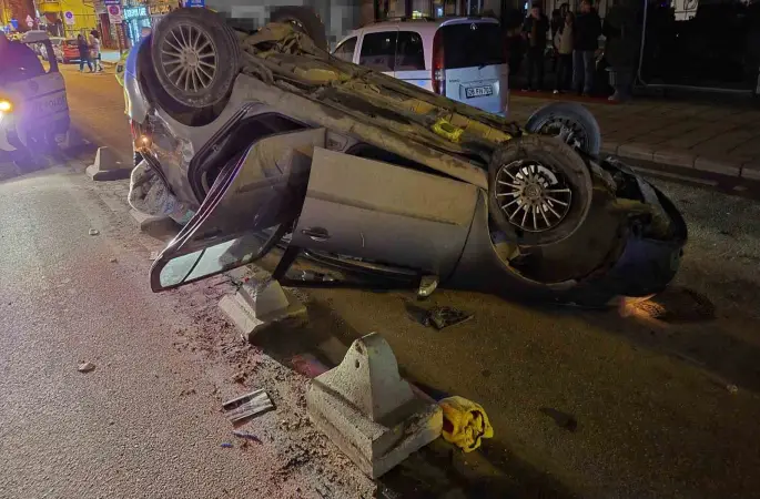 Otomobil takla attı: 1 yaralı
