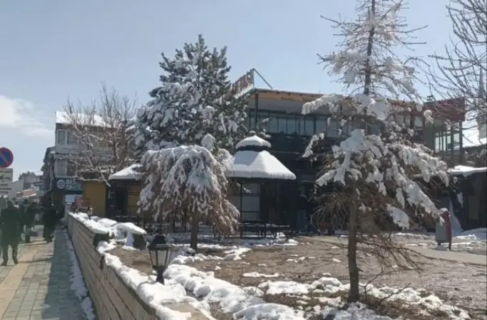 Özalp’ta nisan karı etkili oldu
