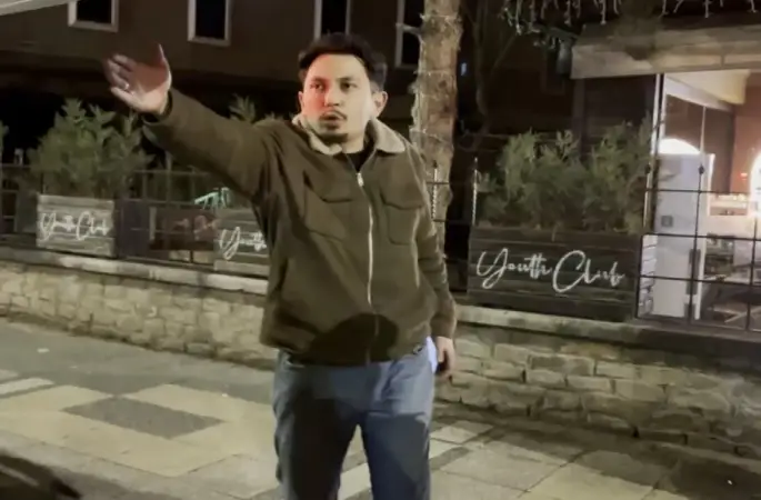 Polise zor anlar yaşattı, gazeteciyi görünce "Çekin beni" dedi
