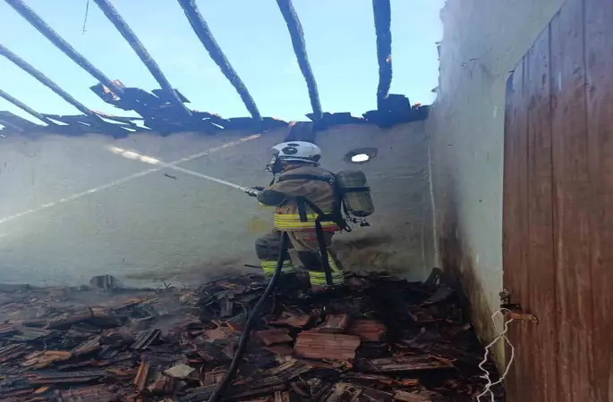 Reyhanlı’da müstakil ev yandı
