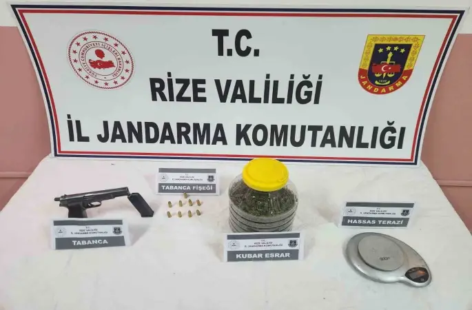 Rize’de uyuşturucu operasyonu
