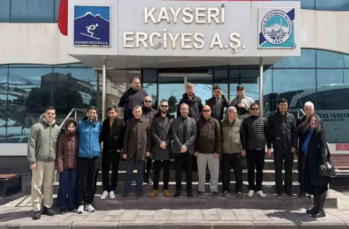 Rusya ve Türkistan’dan gelen iş insanlarına Erciyes tanıtıldı
