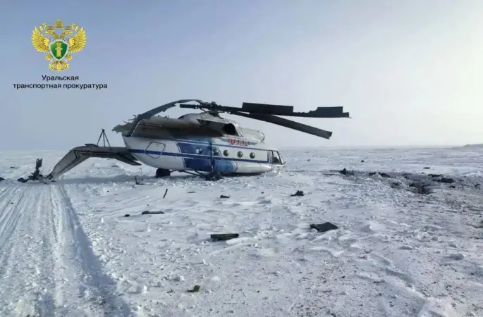 Rusya’da Mi-8 helikopteri sert iniş yaptı
