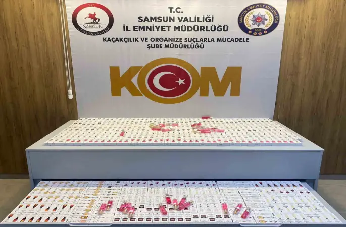 Samsun’da kaçak parfüm operasyonu: 591 ürün ele geçirildi
