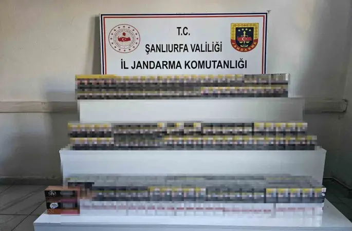Şanlıurfa’da kaçakçılık operasyonunda binlerce ürün ele geçirildi
