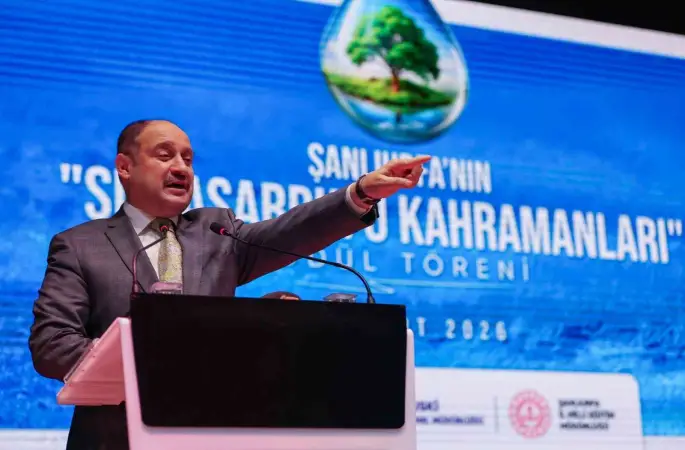 Şanlıurfa’da su tasarrufu kahramanları ödüllerine kavuştu
