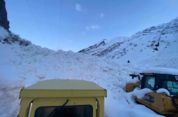 Şırnak’ta çığ düştü: 4 köy yolu ulaşıma kapandı
