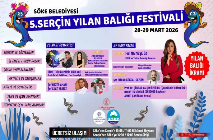 Söke’de Yılan Balığı Festivali coşkusu başlıyor
