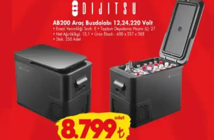 ŞOK'tan arabalar için mini buzdolabı, mini buzdolabı kaç TL ?