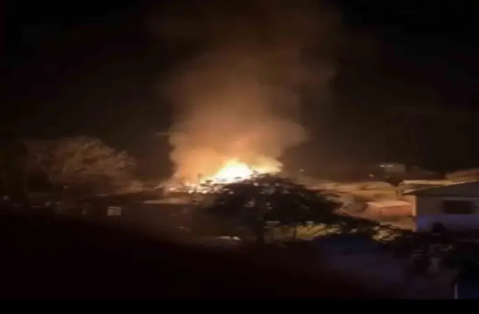 Tokat’ta alevler geceyi aydınlattı
