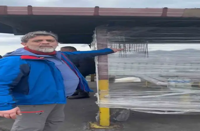 Trabzon’da yayla yolunda şaşırtan görüntü
