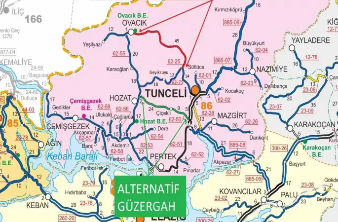 Tunceli-Ovacık yolu ulaşıma kapanacak

