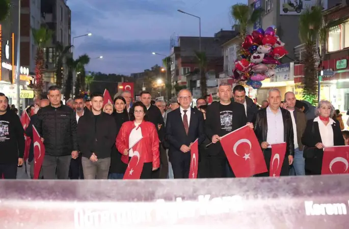 Turgutlu’da ‘Sessiz Saygı’ korteji
