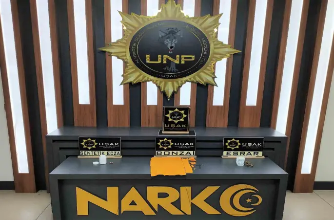 Uşak’ta çok sayıda uyuşturucu madde ele geçirildi
