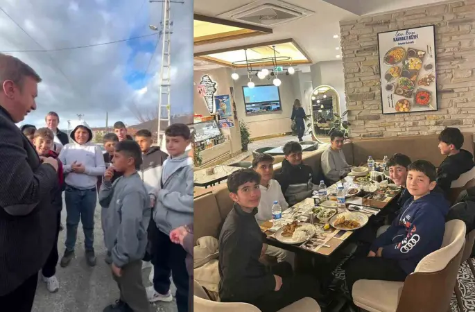 Vali, sokakta top oynayan çocukları iftara davet etti
