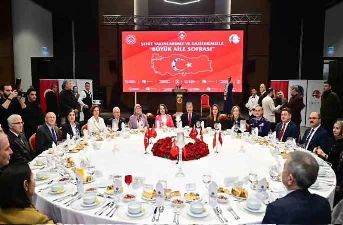 Vali Yılmaz, şehit yakınları ve gazilerle "Büyük Aile Sofrası"nda buluştu
