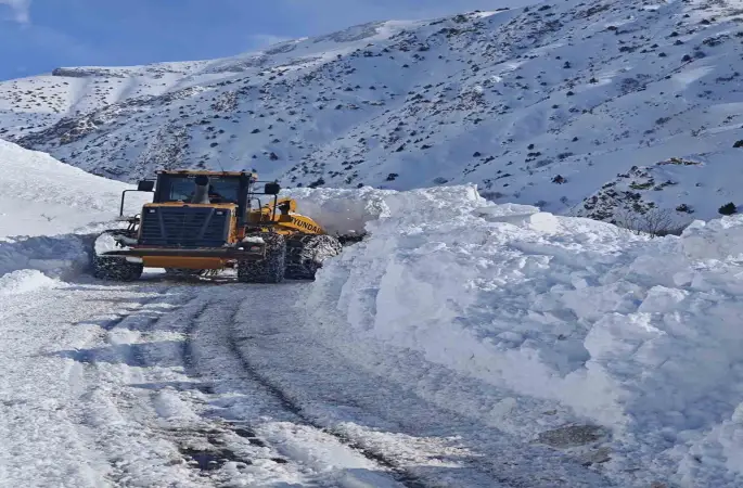 Van-Çatak karayolu ulaşıma açılmaya çalışılıyor
